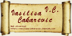 Vasilisa Čakarević vizit kartica